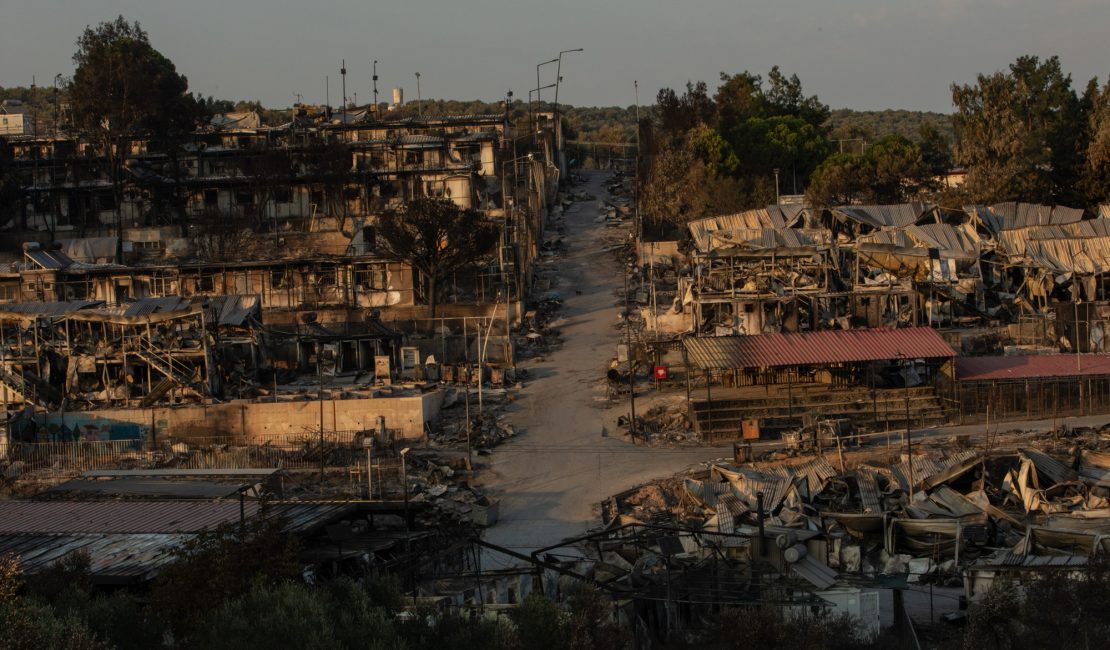 Lesbos después del incendio