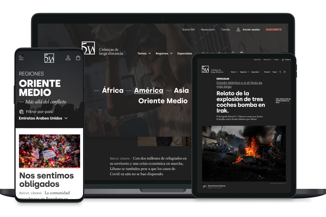 5W lanza su nueva web