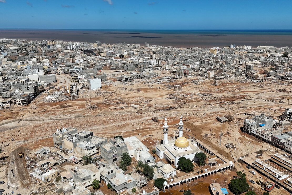 Las inundaciones asolan Libia